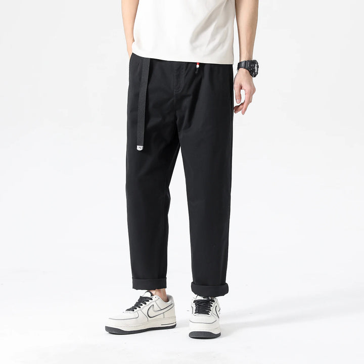 Men's Pure Cotton Chino Pants | Lightweight Breathable Casual Essential 3