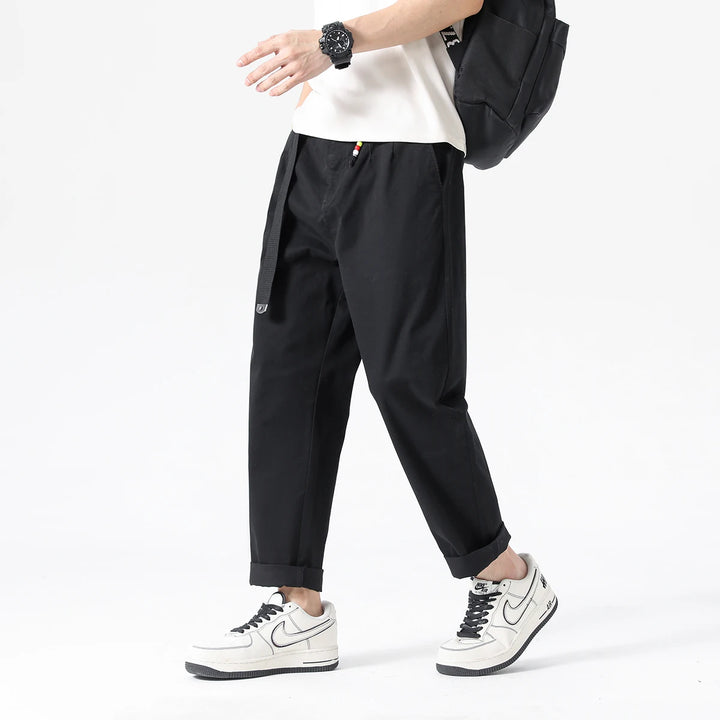 Men's Pure Cotton Chino Pants | Lightweight Breathable Casual Essential 4