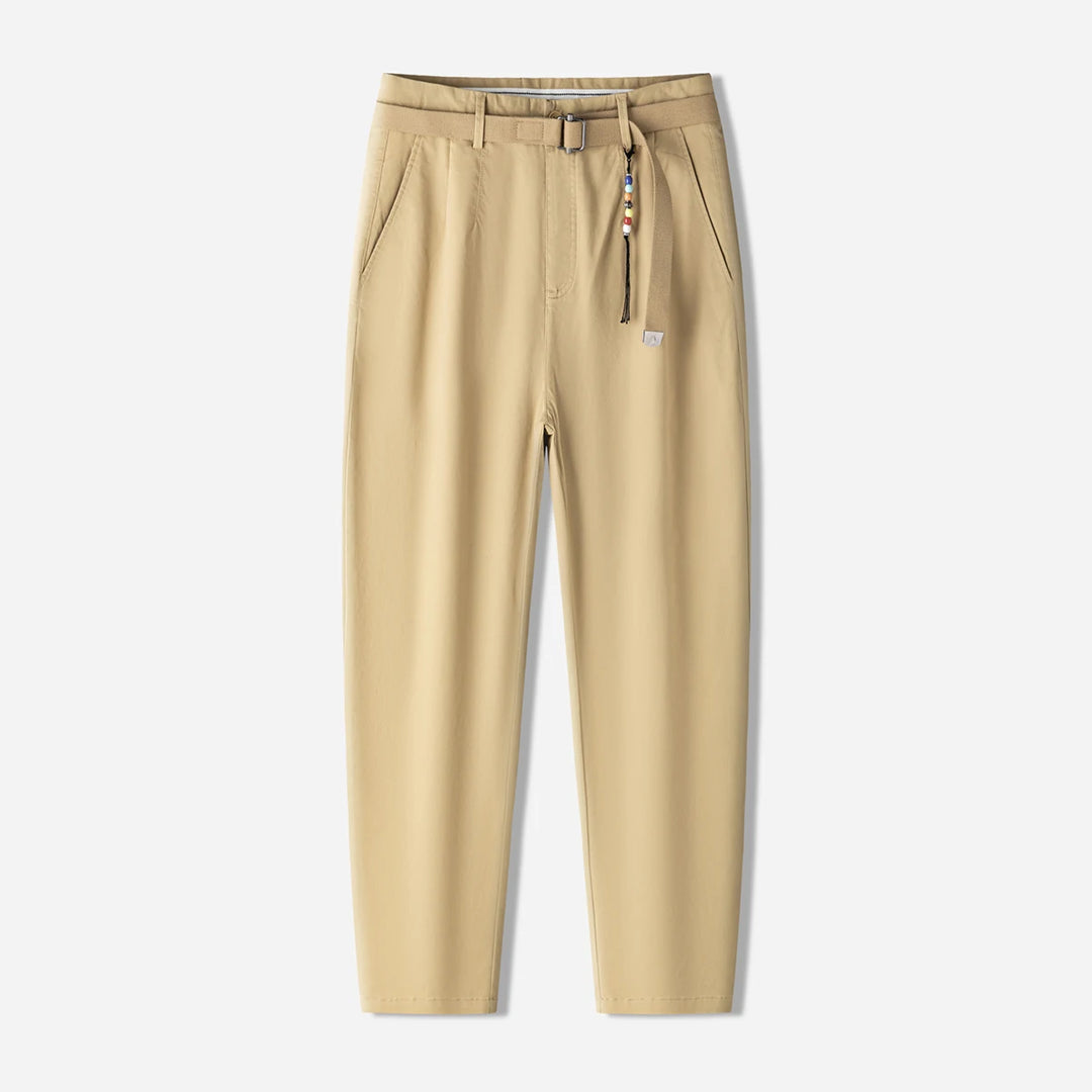 Men's Pure Cotton Chino Pants | Lightweight Breathable Casual Essential 7