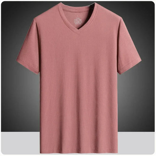 Men's quick-dry V-neck T-shirt for active summer wear