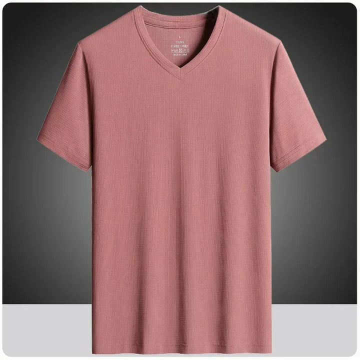 Men's quick-dry V-neck T-shirt for active summer wear