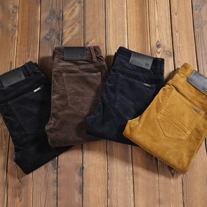 Men's Ribbed Corduroy Trousers | Timeless Structured Elegance 2
