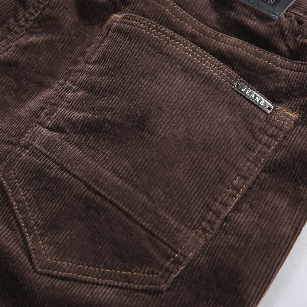 Men's Ribbed Corduroy Trousers | Timeless Structured Elegance 3