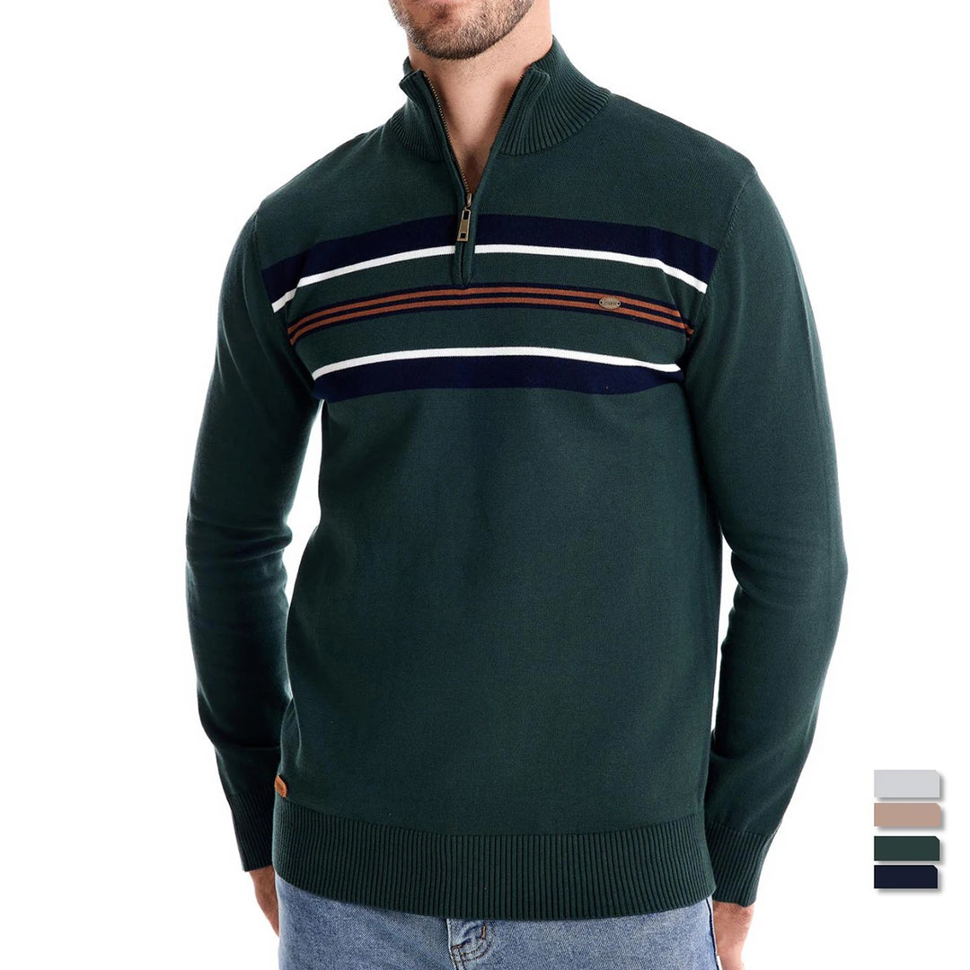 Men's Ribbed Cotton Knit Pullover Sweater | Refined Versatile Layering Essential 2
