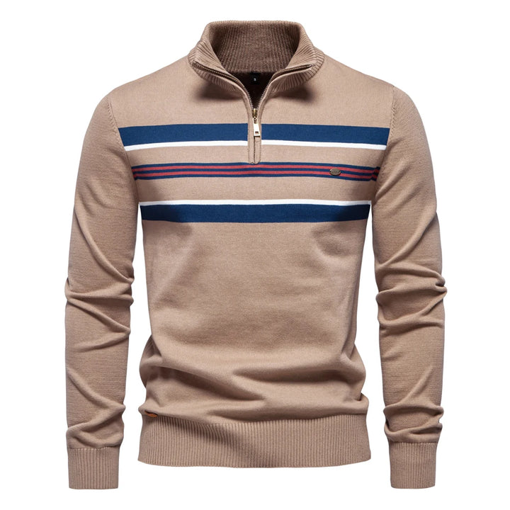 Men's Ribbed Cotton Knit Pullover Sweater | Refined Versatile Layering Essential 6