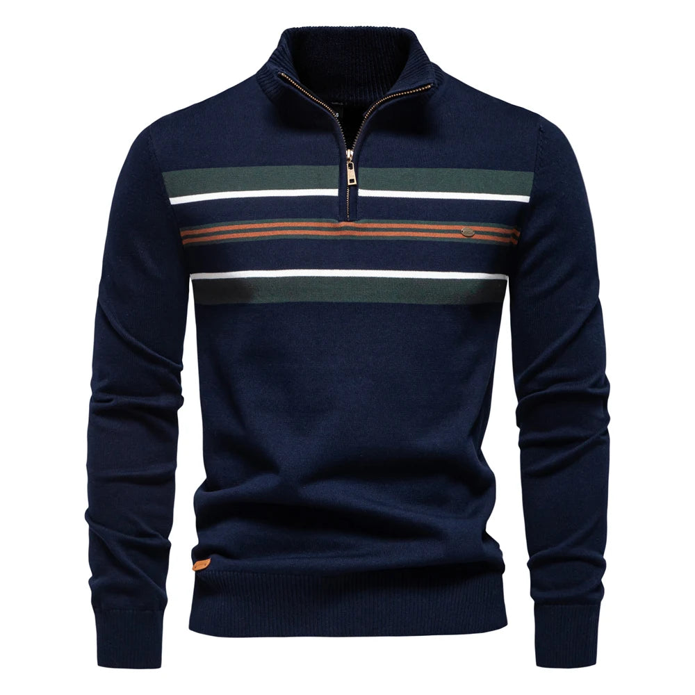 Men's Ribbed Cotton Knit Pullover Sweater | Refined Versatile Layering Essential 7