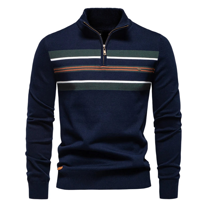 Men's Ribbed Cotton Knit Pullover Sweater | Refined Versatile Layering Essential 7
