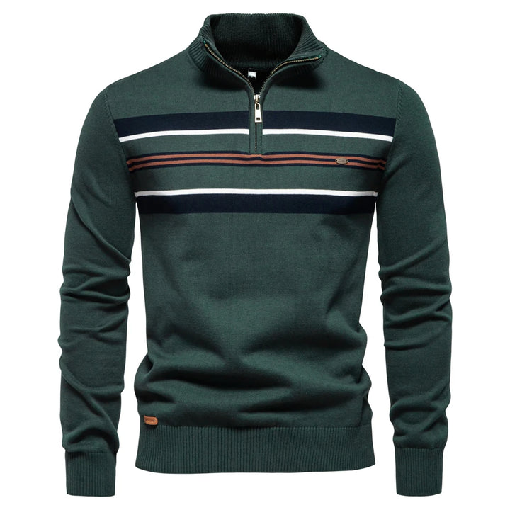 Men's Ribbed Cotton Knit Pullover Sweater | Refined Versatile Layering Essential 9
