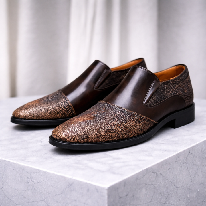 Men's Smooth Leather Slip-On Sneakers | Modern Everyday Comfort 0