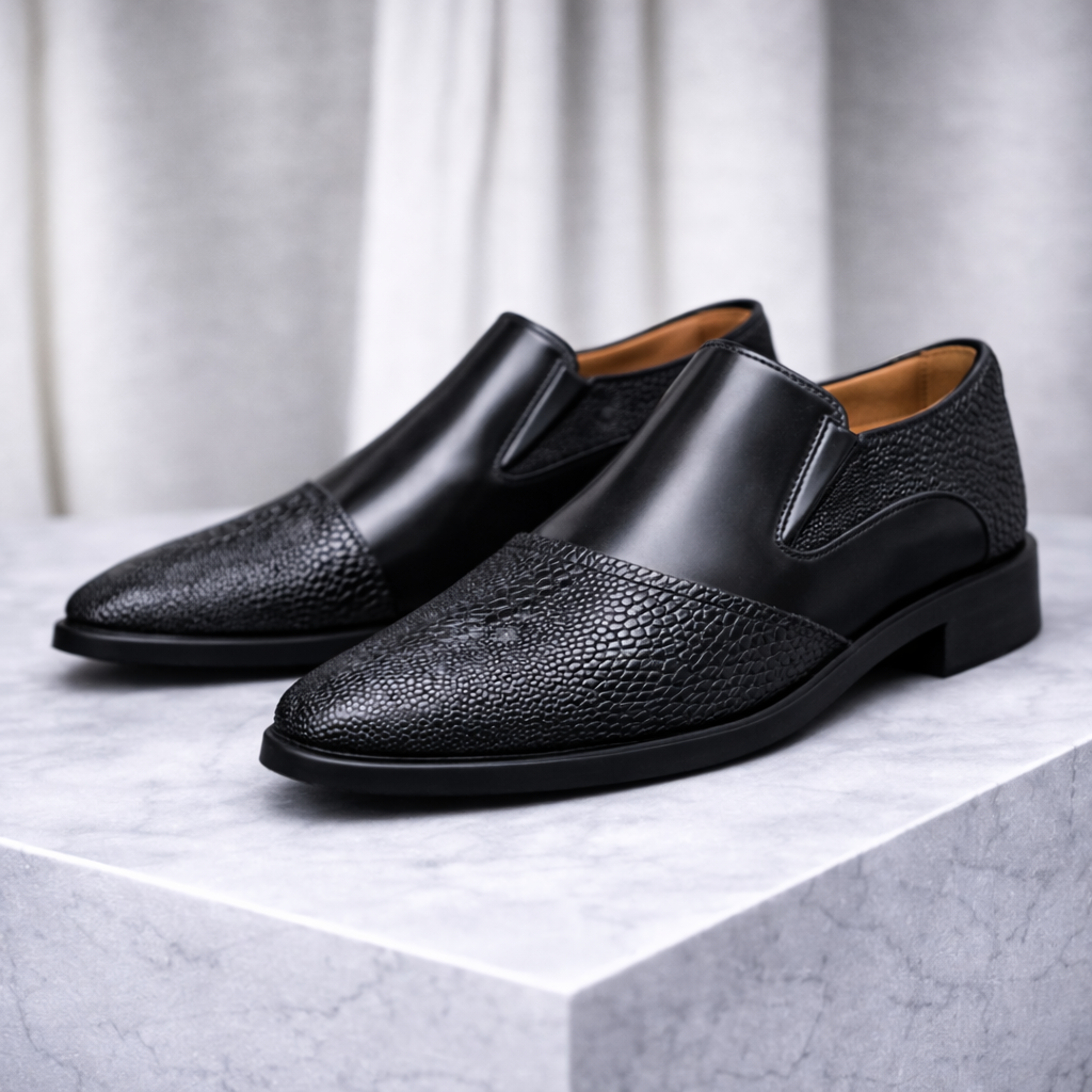 Men's Smooth Leather Slip-On Sneakers | Modern Everyday Comfort 2