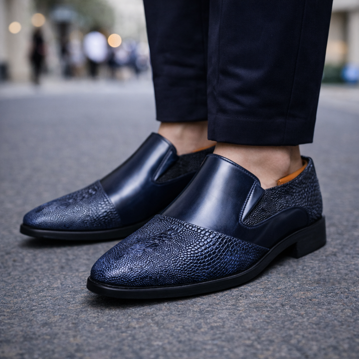 Men's Smooth Leather Slip-On Sneakers | Modern Everyday Comfort 5
