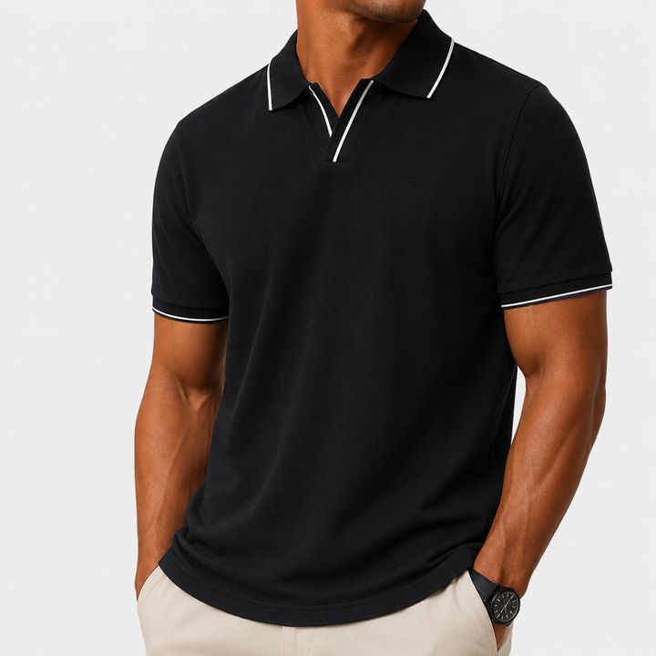 Men's Soft Cotton Blend Polo Shirt | Tailored Lightweight Comfort Fit 2