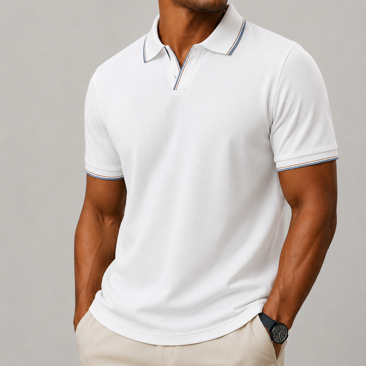 Men's Soft Cotton Blend Polo Shirt | Tailored Lightweight Comfort Fit 3
