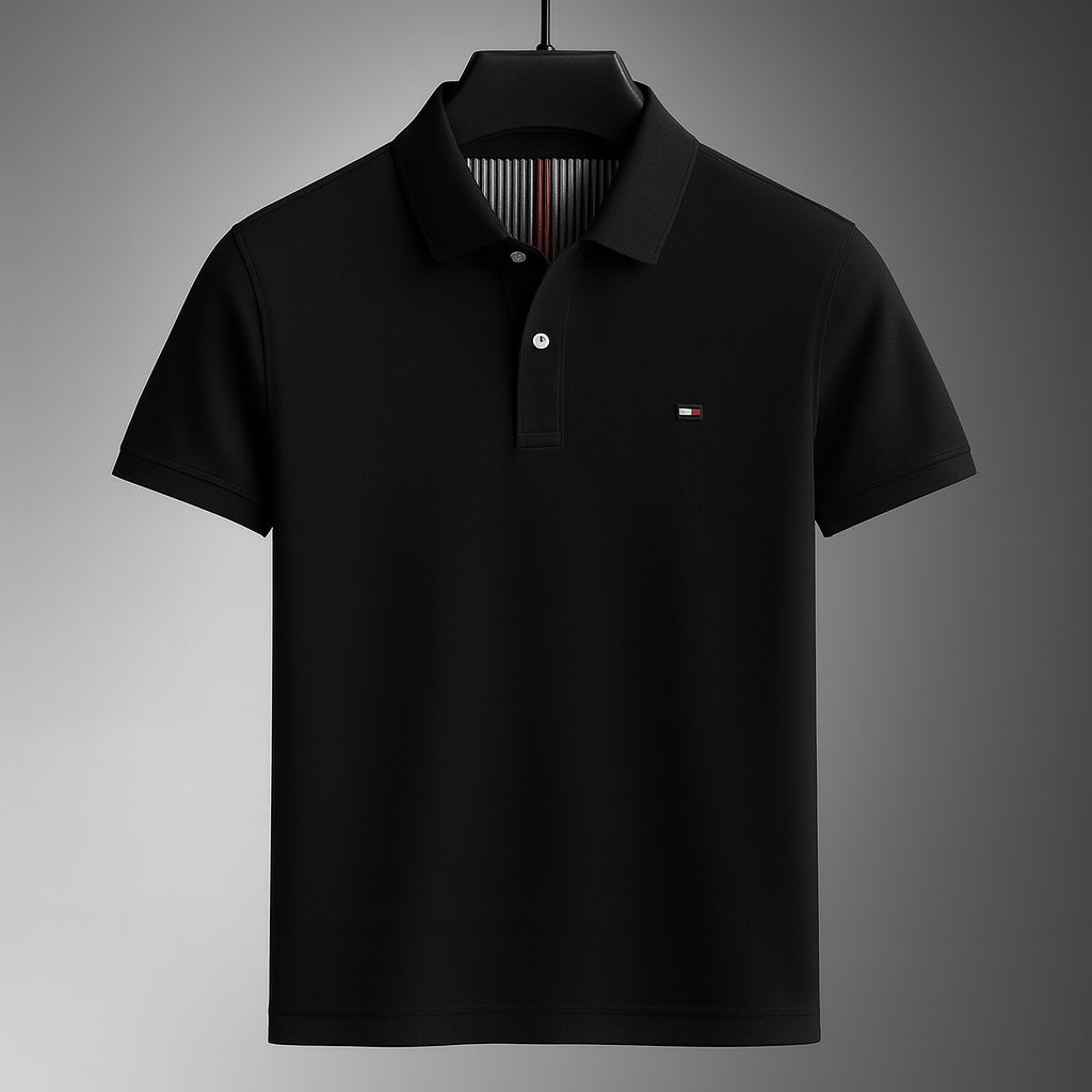Men's Soft Cotton Long Sleeve Polo Shirt | Refined Breathable Everyday Essential 2