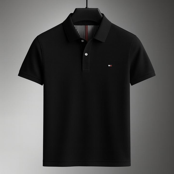 Men's Soft Cotton Long Sleeve Polo Shirt | Refined Breathable Everyday Essential 2