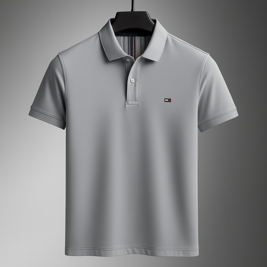 Men's Soft Cotton Long Sleeve Polo Shirt | Refined Breathable Everyday Essential 4