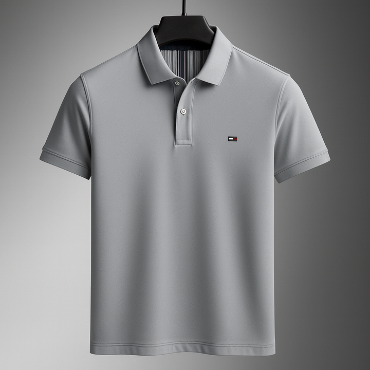 Men's Soft Cotton Long Sleeve Polo Shirt | Refined Breathable Everyday Essential 4