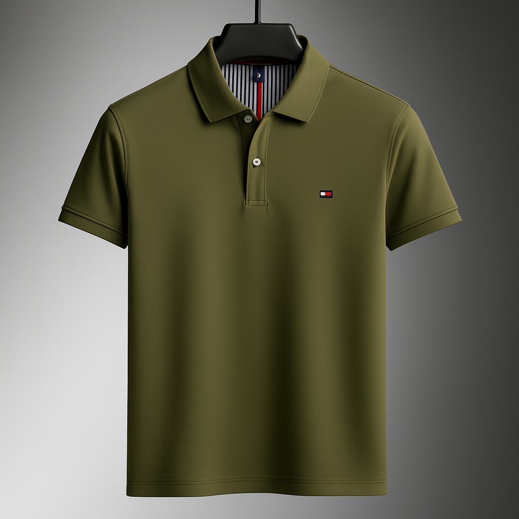 Men's Soft Cotton Long Sleeve Polo Shirt | Refined Breathable Everyday Essential 6
