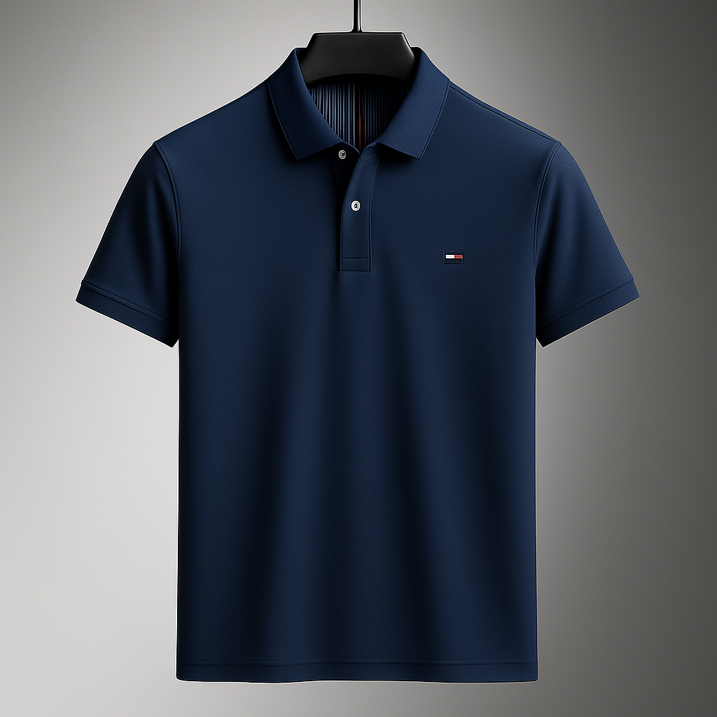 Men's Soft Cotton Long Sleeve Polo Shirt | Refined Breathable Everyday Essential 8
