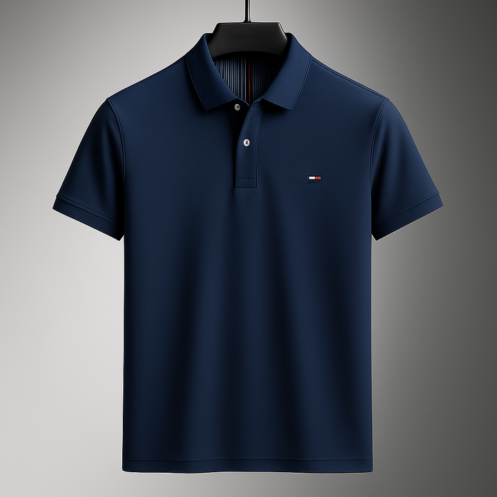 Men's Soft Cotton Long Sleeve Polo Shirt | Refined Breathable Everyday Essential 8