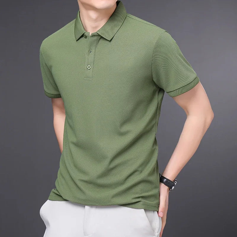 Men's Soft Cotton Polo Shirt | Refined Tailored Comfort Fit 3