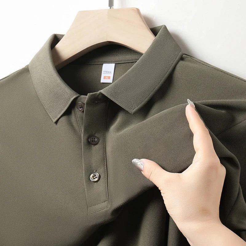 Men's Soft Cotton Polo Shirt | Refined Tailored Comfort Fit 4