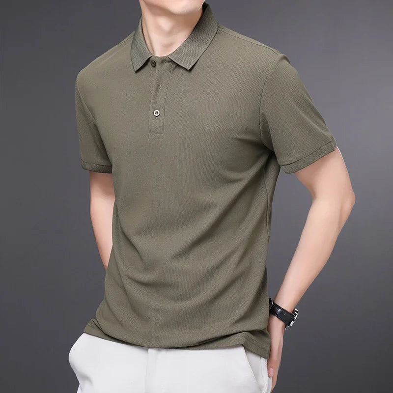 Men's Soft Cotton Polo Shirt | Refined Tailored Comfort Fit 5