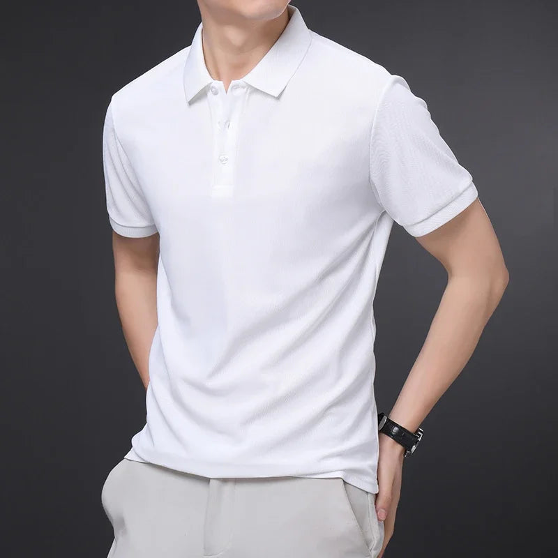 Men's Soft Cotton Polo Shirt | Refined Tailored Comfort Fit 7