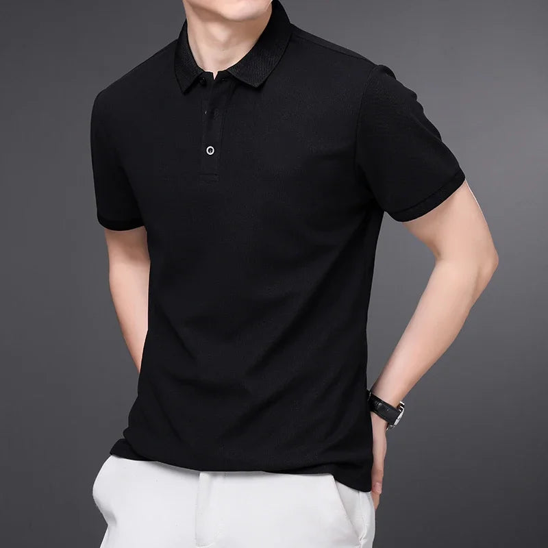 Men's Soft Cotton Polo Shirt | Refined Tailored Comfort Fit 9