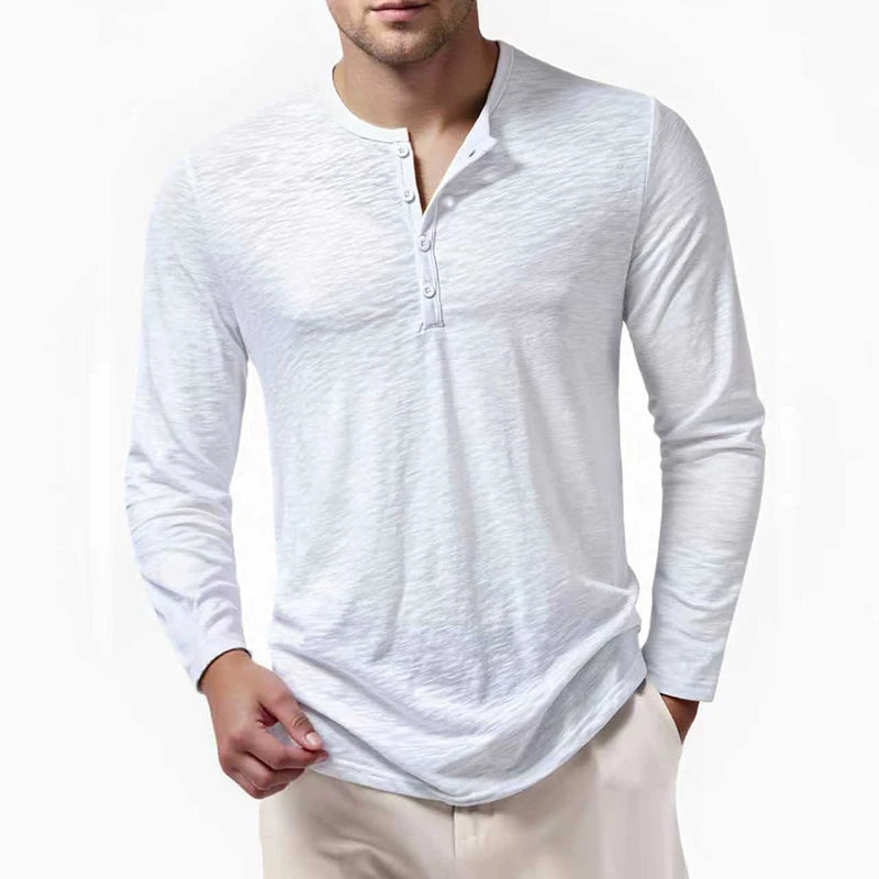 Men's Soft Fabric Long Sleeve T-Shirt | Casual Autumn Comfort Fit 2
