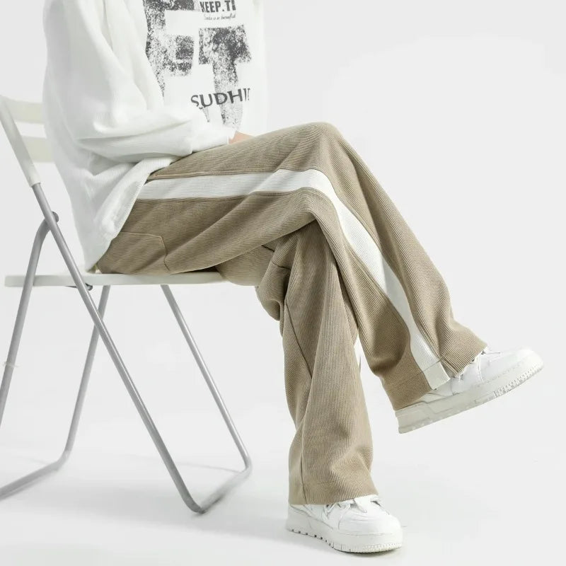 Men's Soft Fabric Wide-Leg Sweatpants | Effortless Comfort Lounge Fit 1