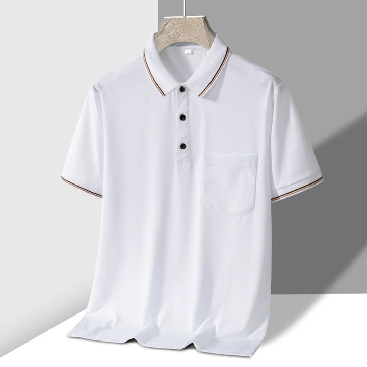 Men's Soft Knit Polo Shirt | Tailored Breathable Comfort Fit 3