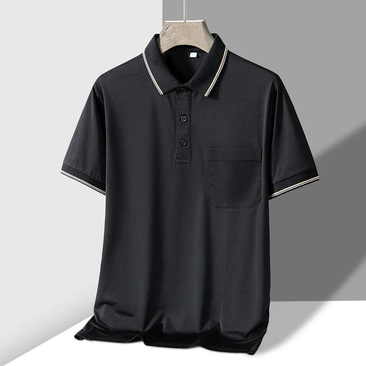 Men's Soft Knit Polo Shirt | Tailored Breathable Comfort Fit 4