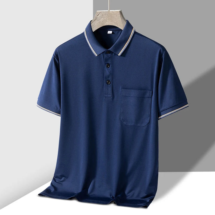 Men's Soft Knit Polo Shirt | Tailored Breathable Comfort Fit 5