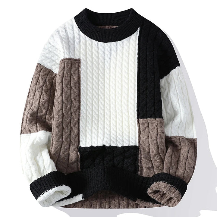 Men's Soft Knit Sweater | Textured Bold Casual Style 1
