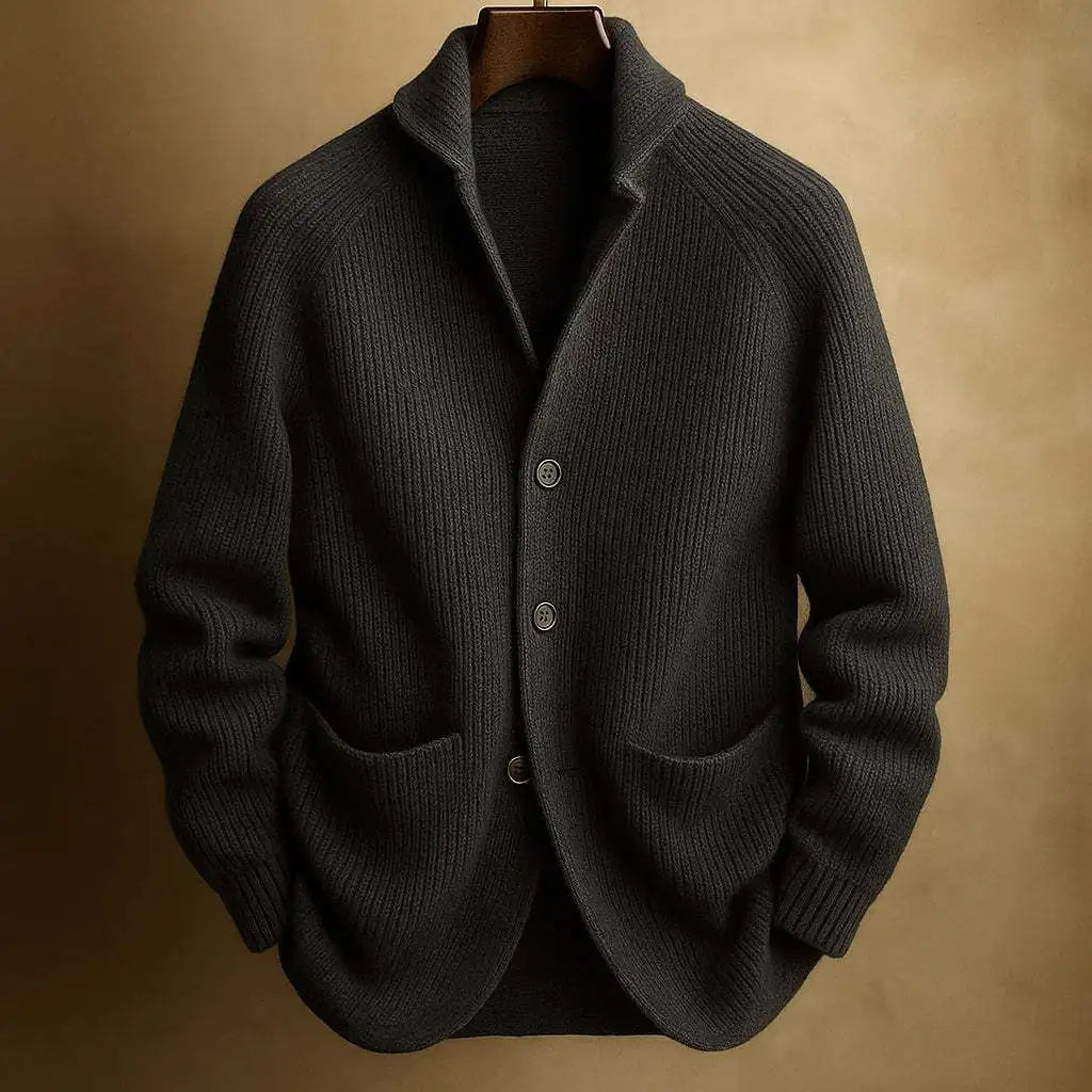 Men's Soft Ribbed Knit Shawl Collar Cardigan Sweater | Timeless Cozy Layer for Effortless Style 10