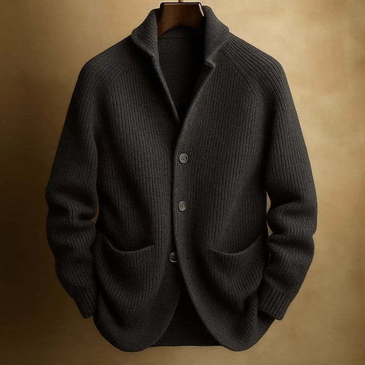 Men's Soft Ribbed Knit Shawl Collar Cardigan Sweater | Timeless Cozy Layer for Effortless Style 10