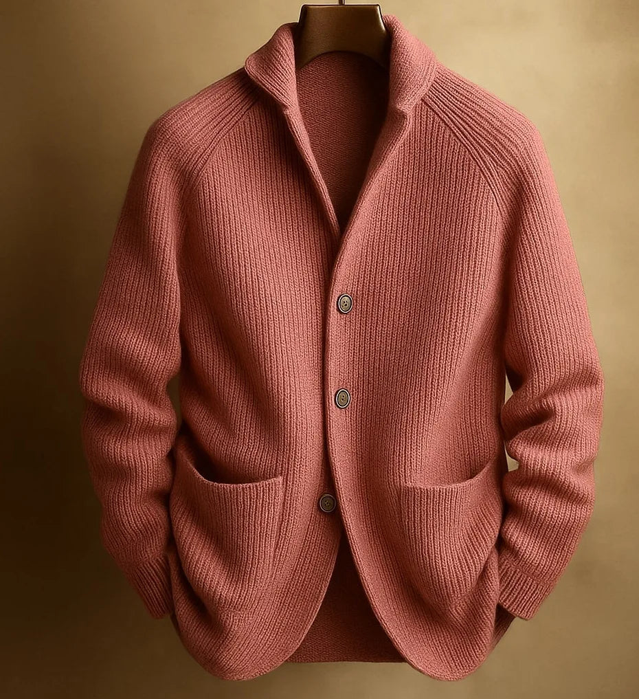 Men's Soft Ribbed Knit Shawl Collar Cardigan Sweater | Timeless Cozy Layer for Effortless Style 11