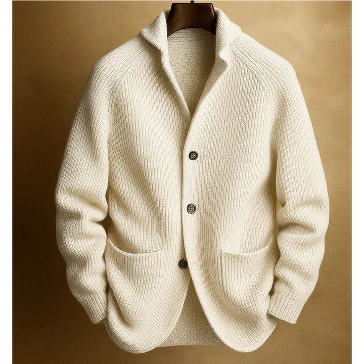 Men's Soft Ribbed Knit Shawl Collar Cardigan Sweater | Timeless Cozy Layer for Effortless Style 3