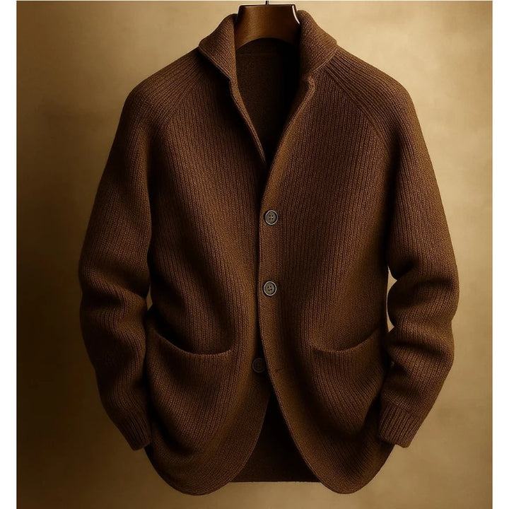 Men's Soft Ribbed Knit Shawl Collar Cardigan Sweater | Timeless Cozy Layer for Effortless Style 4
