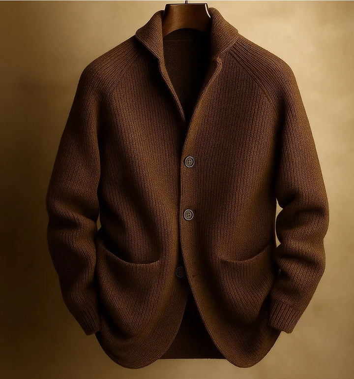Men's Soft Ribbed Knit Shawl Collar Cardigan Sweater | Timeless Cozy Layer for Effortless Style 7