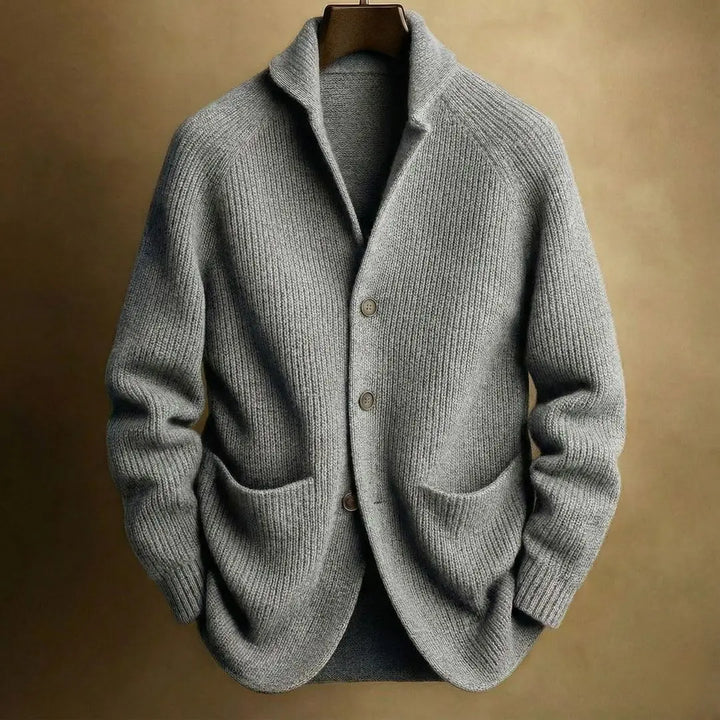 Men's Soft Ribbed Knit Shawl Collar Cardigan Sweater | Timeless Cozy Layer for Effortless Style 9