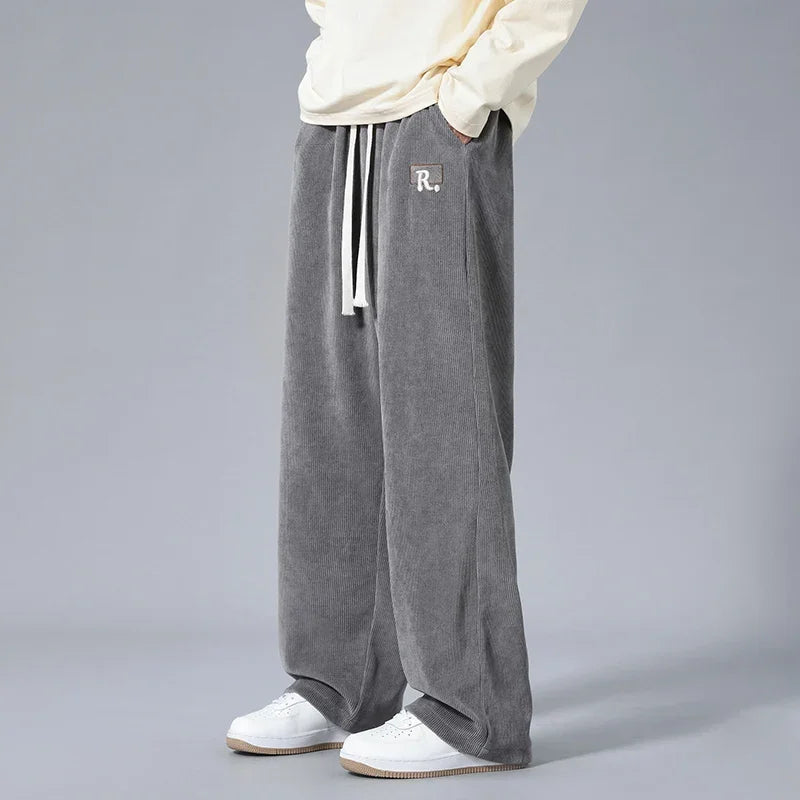 Men's Soft Touch Corduroy Cargo Joggers | Relaxed Everyday Comfort Fit | Modern Utility Style 1