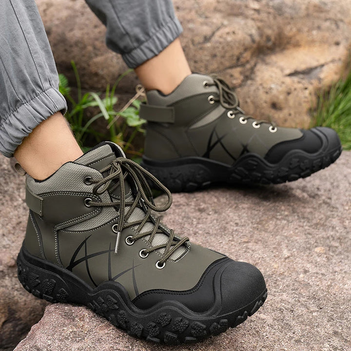 Men's Soft Upper High-Top Hiking Boots | Classic Outdoor Adventure Style 2