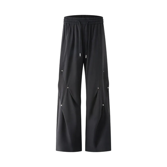 Men's pleated linen pants with lightweight summer fit