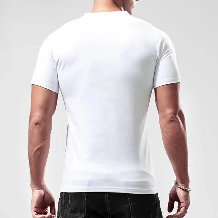 Men's Solid V-Neck T-Shirt | Classic Summer Casual Fit 4