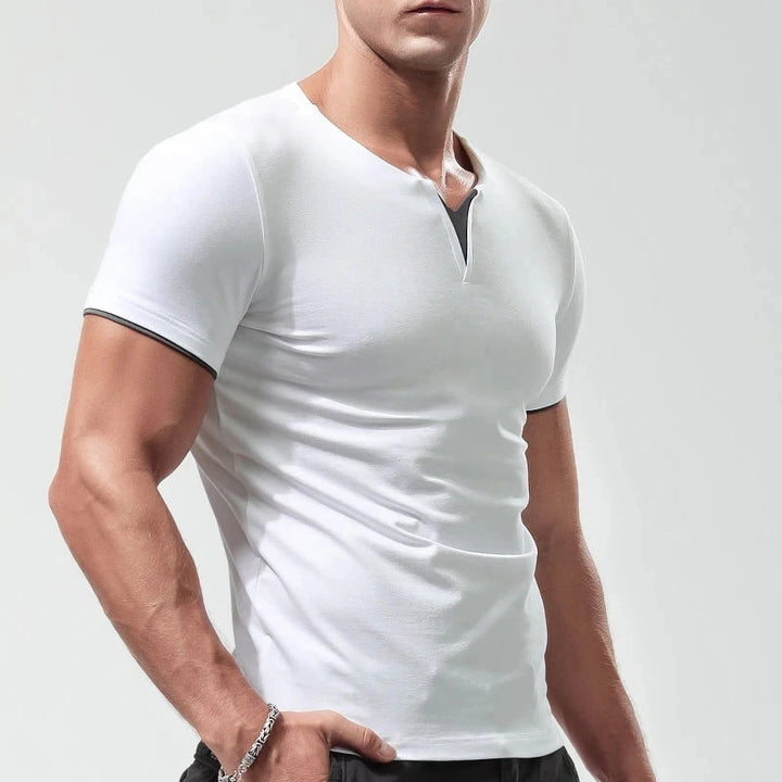 Men's Solid V-Neck T-Shirt | Classic Summer Casual Fit 6