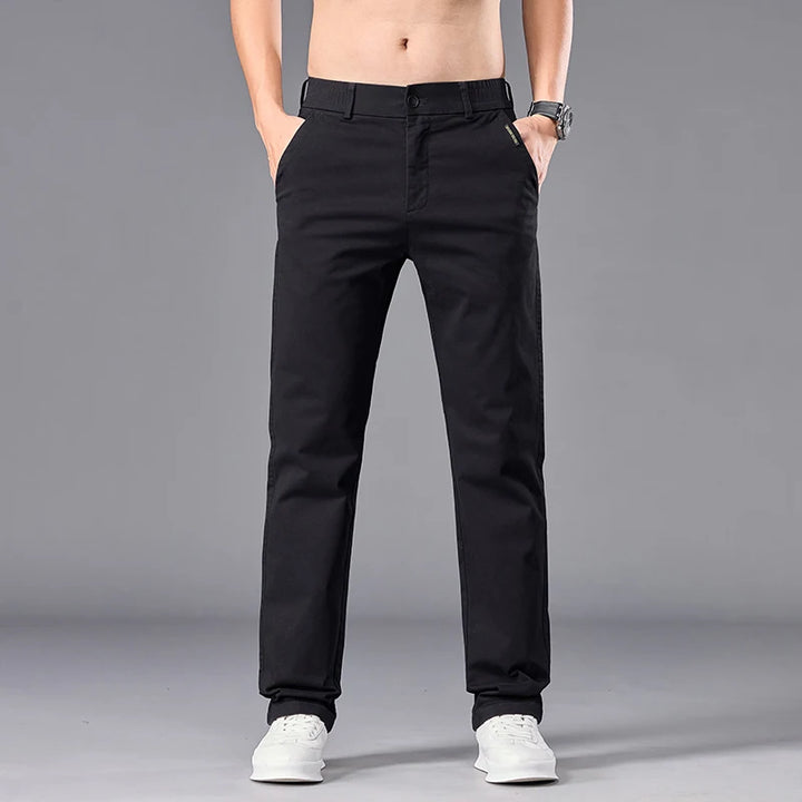 Men's Stretch Cotton Chino Trousers | Refined Casual Autumn Essential 2