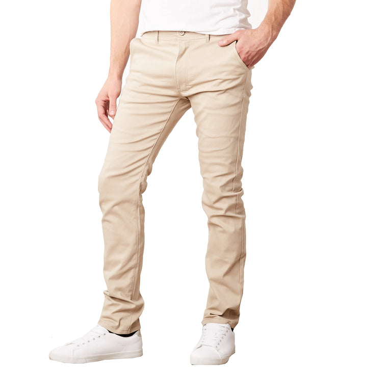 Men's Stretch Cotton Slim Fit Chino Pants | Versatile Everyday Comfort 6