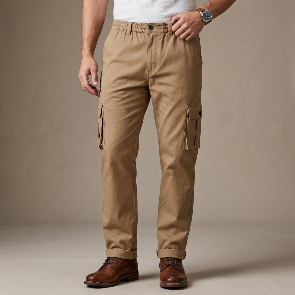 Men's Stretch Fabric Cargo Trousers | Versatile Urban Adventure Fit 1